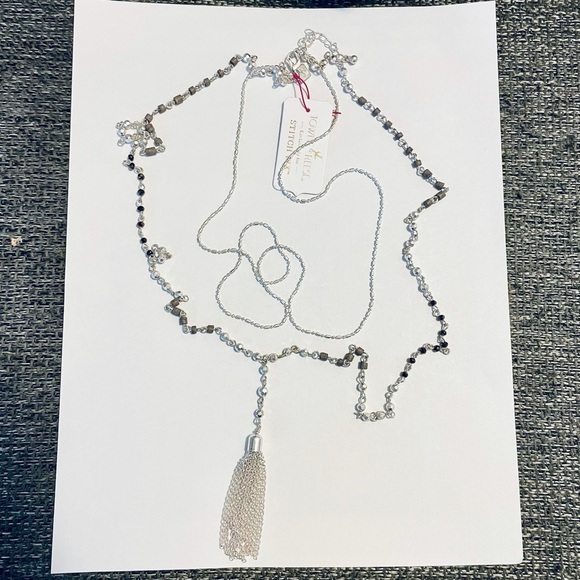 Towne & Reese double strand tassel necklace - Picture 1 of 6